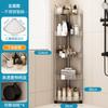 Estante de Almacenamiento para Baño Estante de Esquina Transparente Piso a Techo Inodoro Inodoro Baño Estante de Almacenamiento Triangular Sándwich Multicapa Cocina