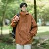 2023 outono ao ar livre Novo em estoque Jaqueta multi-zíper estilo Hong Kong jaqueta masculina com capuz de cor sólida casaco de moda