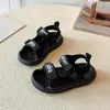 Sandalias para Niños 2026 Verano Nuevo Versión Coreana Zapatos Funcionales Ligeros para Niños Suela Suave Antideslizante Zapatos de Playa para Niños