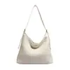 Bolso de Hombro Grande de Gran Capacidad Tejido a Mano Informal para Mujer 2024 Primavera Nuevo Bolso Tote de Moda Bolso de Hombro para Viajes