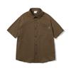 Beijie Camisa Masculina de Manga Curta, Estilo Americano, Nova, Verão 2025, Cor Sólida, Camisa Masculina Solta, Simples, de Meia Manga
