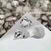 Rhinestones Blancos de Espalda Puntiaguda para Uñas, Deslumbrantes Rhinestones de Vidrio Blancos Transparentes Gruesos Cuadrados Irregulares con Forma de Corazón en Forma de Caramelo de Roca para Decoración de Uñas