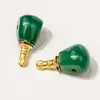 Ágata Verde Liso Dividido Estrella de Tres Puntas Luna Bodhi Vajra Coco Pulsera Cadena Larga de Cuentas Budistas 108 Accesorios para Juego Cultural