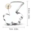 LeLe Kitchen Moldes para Galletas Serie Unicornio Acero Inoxidable Rallador de Frutas Tipo Prensa Herramientas de Horneado DIY