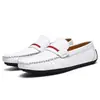 Mocasines para Hombre 2025 Nuevos Zapatos Casuales de Piel Slip-On Suela Suave Mocasines Antideslizantes Zapatos para Hombre Hechos a Mano Talla Grande