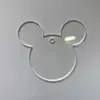 Chaveiro Acrílico Transparente Glitter Disco Guka Plexiglass Artesanal DIY Chaveiro Guka