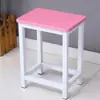 Taburete de acero y madera taburete cuadrado engrosado taburete de estudio taburete para el hogar taburete de color taburete de comedor taburete para escritorio de entrenamiento