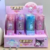Régua Dobrável Sanrio 30cm Régua de Plástico My Melody Cinnamoroll Linha Ondulada Régua para Desenho Geométrico Material Escolar para Estudante