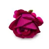 Cabezas de flores de rosa de terciopelo pétalos superpuestos textura realista opciones multicolor decoración de boda ramo DIY decoración del hogar
