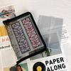 Álbum A5 de Folhas Soltas para Armazenamento de Adesivos 6 Furos Página Interna Tipo Bolso Caderno de Mão Material Papel para Anotações Livro de Coleção de Cartões Grande Capacidade