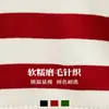 Suéter de Punto para Mujer de Comercio Exterior Transfronterizo Otoño e Invierno, Suéter de Manga Larga con Cuello Polo, Top de Punto Holgado a Rayas de Bloques de Color para Mujer