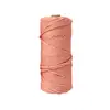 Corda de Algodão Colorida de 3mm Artesanal DIY Tecelagem Tapeçaria Amarração Decoração de Natal Artesanato Corda de Algodão Colorida