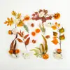 Explosiones de AliExpress 39 Peonía Naranja Hojas de Rosa Hierba Acuática Flor de Pasador de Cabello DIY Decoración de Navidad
