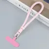Cordão de Pulso Colorido Trançado para Celular com Clipe em T Anti-Perda Alça de Mão Fivela Rotativa Chaveiro Simples para Exterior
