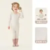 Nuevo Conjunto de Ropa de Otoño e Invierno para Bebé Clase a Algodón Puro Pijamas para Niños y Niñas Ropa para el Hogar Ropa Íntima de Algodón para Bebé