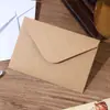 Sobre de Papel Kraft Oscuro Listo para Usar del Fabricante Pegamento de Saliva Color Sólido Simple Sobre de Papel Doble Offset Tamaño Fijo C6 Más Logo