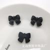 Urso branco preto de desenho animado para bebê Camélia acessórios de resina diy capa de celular flor de sapato material para acessórios de cabelo patch