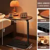 Estante de Almacenamiento Simple para Mesita de Noche para Dormitorio, Mesa Lateral Estilo Vintage para Apartamento Pequeño, Ajustable y Giratorio