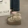 Faldas de Algodón Grueso de Suela Gruesa, Zapatos de Plataforma Birkenstock de Invierno, Nuevas Faldas de Moda 2025 para el Día a Día