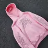 Sudadera con capucha de estilo Y2K Unisex, con diseño de Llama y Tótem con Pedrería, Transfronteriza Europea y Americana, Corte Holgado + Estilo Streetwear