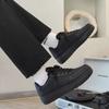 Sapatos masculinos outono 2024 trabalho all-match high street tênis americanos masculinos esportes casuais preto cozinha antiderrapante sapatos da moda