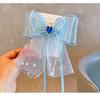 2023 Estilo Coreano Estilo Hada Lazo Princesa Pinzas para el Cabello de Niñas Cinta Linda Accesorios para el Cabello de Niños Hilo de Nieve Tocado de Bebé