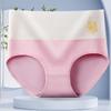 Ropa Interior de Cintura Alta para Mujer Entrepierna de Algodón Antibacteriana Levanta Vientre Cadera Talla Grande Sin Costuras Transpirable Cuatro Estaciones Calzones de Algodón Puro