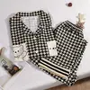 Novos Pijamas de Algodão Sintético para Mulheres na Primavera, Outono e Inverno, Calças de Manga Comprida de Alta Qualidade Que Podem Ser Usadas Fora de Casa, Conjunto de Roupas para Casa Plus Size