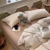 Juego de Cuatro Piezas para Todas las Estaciones, Juego de Cama de Cuatro Piezas, Funda de Edredón Lavable, Sábana Plana, Sábana Ajustable, Juego de Tres Piezas para Dormitorio