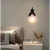 Transfronterizo Amazon Espejo de Baño Americano Faro Personalizado Mesita de Noche Cabezal Único Retro Codo Tornillo E27 Hierro Forjado Pared
