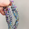 1 Pieza de Muestra de Cuentas Planas de Cristal de Colores Galvanizadas de 1/2/3/4/6/8/10 mm para Accesorios de Cabello y Ropa DIY