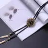 Polo Cuello Europeo y Americano Corbata BOLO para Hombre Corbata de Joya Flor de Cristal Collar Vintage Nuevos Accesorios