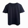 Playera de Manga Corta con Costuras de Cuello Redondo de Color Sólido Estilo Americano Algodón Puro de Hombro Elegante Combinable Top Delgado para Mujer