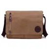 Bolso Bandolera de Lona Transfronterizo 2026 Estilo Nuevo Cuadrado con Asa Suave Bolso de Hombro Retro Gran Capacidad Bolso Bandolera para Viajes de Negocios