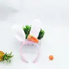 Pelúcia fofa Karry Wang com luzes brilhantes orelhas de coelho rabanete tiara fornecimento direto da fábrica