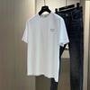 ¡Gabinete 1298! ¡Lujo ligero italiano! Camiseta Casual Fresca de Manga Corta con Cuello Redondo de Seda Anti-Arrugas Solona de Verano para Hombres y Mujeres