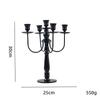 Candelabro de Hierro de Piernas Altas Vintage Decoración Hogar Lujo Ligero Casa de Familia Decoración Suave Decoración de Boda Candelabro Cena a la Luz de las Velas