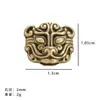 Acessórios de Contas de Nuvem Traseiras com Padrão de Rosto de Fera Retro Frente e Verso Pulseira DIY Colar Pingente Thangka Acessórios de Joias