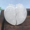 Colgante de dragón y fénix de jade blanco afgano para ropa de pareja, colgante para la cintura para hombres y mujeres, feria del templo, suministro de jade.