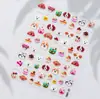 Adesivos de Unha Estilo Ins com Relevo Adesivos Populares Japoneses para Unhas Infantis Série de Animais de Desenho Animado Decorações de Unhas