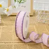 Borde de Ganchillo de 2.5 cm Lazo Bordado Correa de Algodón Empaque de Ramo de Flores Tela de Borde de Diente Pequeño Fresco Superposición
