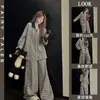 Conjunto de pijama de manga larga y pantalón largo de otoño para mujer, conjunto de ropa de casa estilo ins de rayas para chica dulce de primavera y otoño