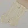Calcetines de encaje con volantes estilo coreano Miu con pie de apoyo, Cubrecalcetines finos de primavera y verano, Calcetines holgados, Calcetines de media pantorrilla estilo ballet
