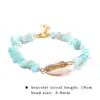 Fabricantes Europeos y Americanos de Comercio Electrónico Transfronterizo Venta al por Mayor Estilo Bohemio Simple Amatista Ojo de Tigre Turquesa Pulsera de Piedras Pequeñas Estilo Nuevo