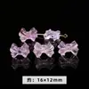 Cuentas Sueltas de Amatista Lavanda Natural en Forma de Corazón, Cuentas Espaciadoras de Corazón Transparente Color Melocotón Morado Claro, Accesorios para Manualidades con Cuentas Hechos a Mano, Venta al por Mayor desde el Fabricante