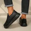 Zapatos de Algodón de Talla Grande Transfronterizos, Nuevo Modelo de Invierno, Forrados de Felpa, Engrosados, de Suela Ligera, de Suela Suave, Versátiles, Antideslizantes, Zapatos Cálidos para Hombres de Mediana Edad y Mayores
