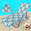 Suministro Transfronterizo de Fundas para Sillas de Playa, Fundas de Microfibra para Sillas de Playa, Impresión Digital 3D, Serie de Patrones de Moda Retro