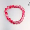 Pulsera de Cristal Transparente con Gradiente de Dos Colores Estilo Xiaohongshu 10 mm Suave Multicolor Estudiante Pulsera de Cristal Al por Mayor