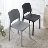 Taburete moderno minimalista de estilo nórdico con respaldo, silla de comedor de plástico para ocio para uso doméstico, silla con respaldo engrosado de grado comercial