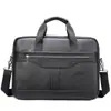 Nova bolsa de mão executiva masculina 2022 couro de primeira camada pasta de couro masculina bolsa para computador de 15,6 polegadas atacado